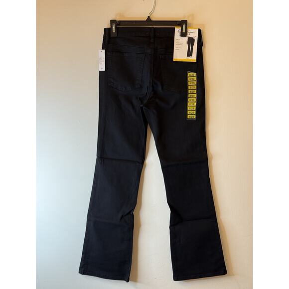 Jesica Simpson Low Rise Bootcut Women's size 8/29 Dark Wash Black Denim Jeans - Picture 5 of 9